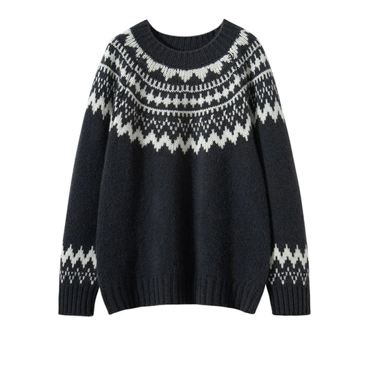 Carla | Round Neck Knitted Sweater