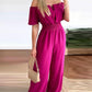 Off-shoulder jumpsuit