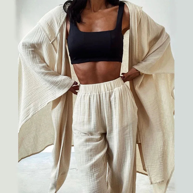 Roxy - Casual vest and pants set for women