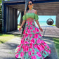 Mildred - Stylish beach dress with print