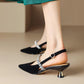 ZAHRA | RHINESTONE SLINGBACK HEELS