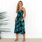 Susan - Summery sexy midi dress with beach print