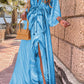 Eula -Elegant printed beach dress