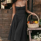 Dahlia - Elegant pleated strapless dress