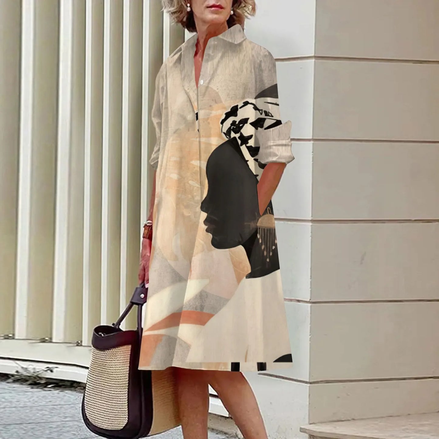 Deline - Printed shirt dresses
