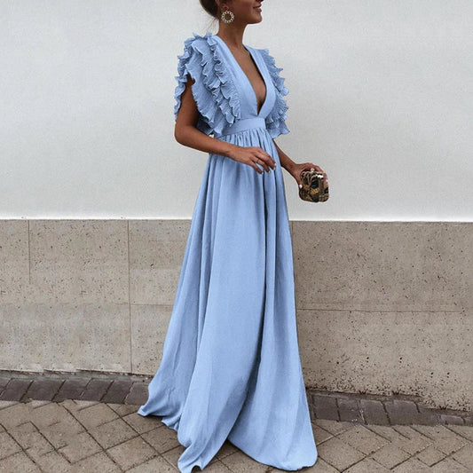 Kailey - Elegant dress with gathered sleeves