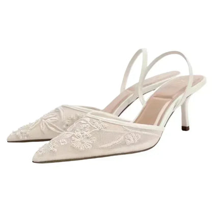 Monique | Mesh Slingbacks