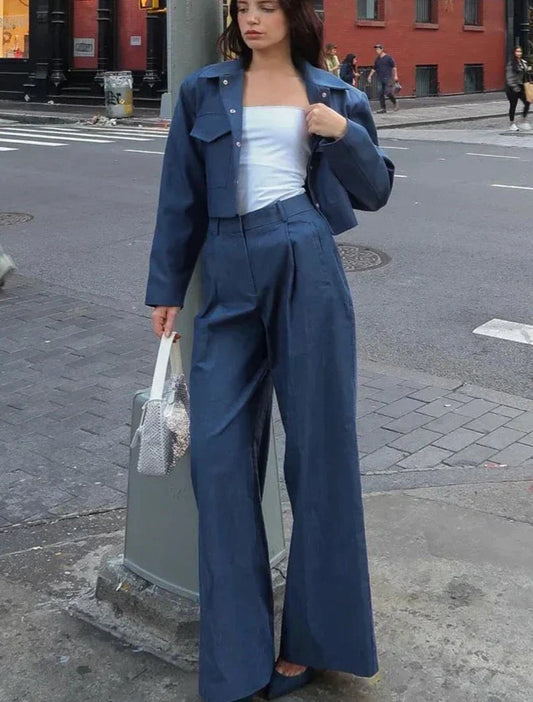 Kamilah - Elegant Streetwear Set [Jacket+Pants]