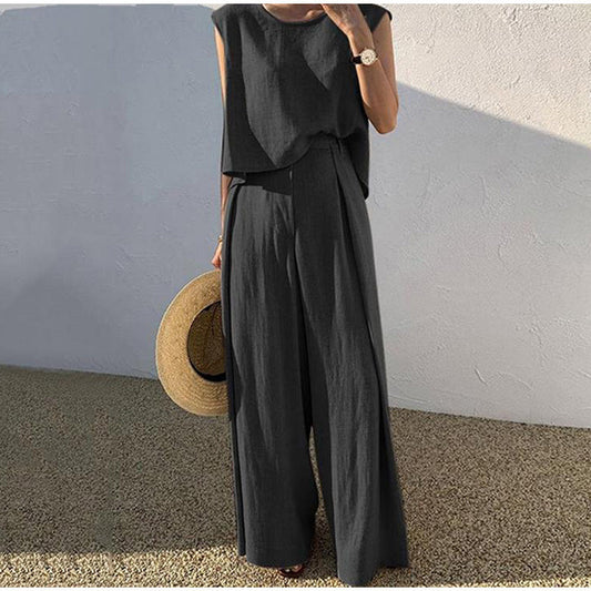 Mara - Two-Piece Summer Linen Set