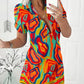 Aurora - Elegant mini dress with print