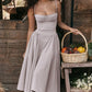 Dahlia - Elegant pleated strapless dress