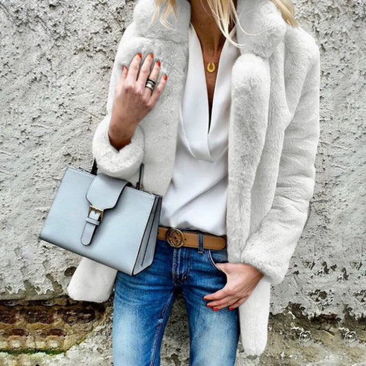 Faith - Fluffy winter coat for women