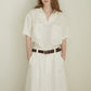 Light and Timeless Short Sleeve Linen Blouse for Women V-Neck – Milena
