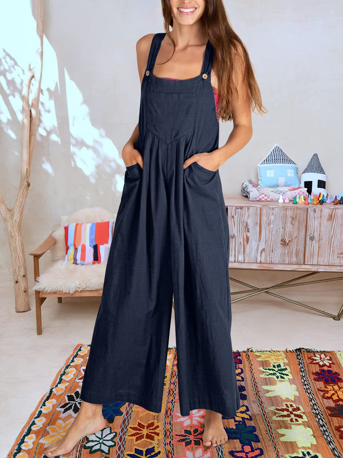 BEATRIZ - Sleeveless jumpsuit for women