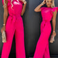 Veronica - Jumpsuit with Ruffle Belt