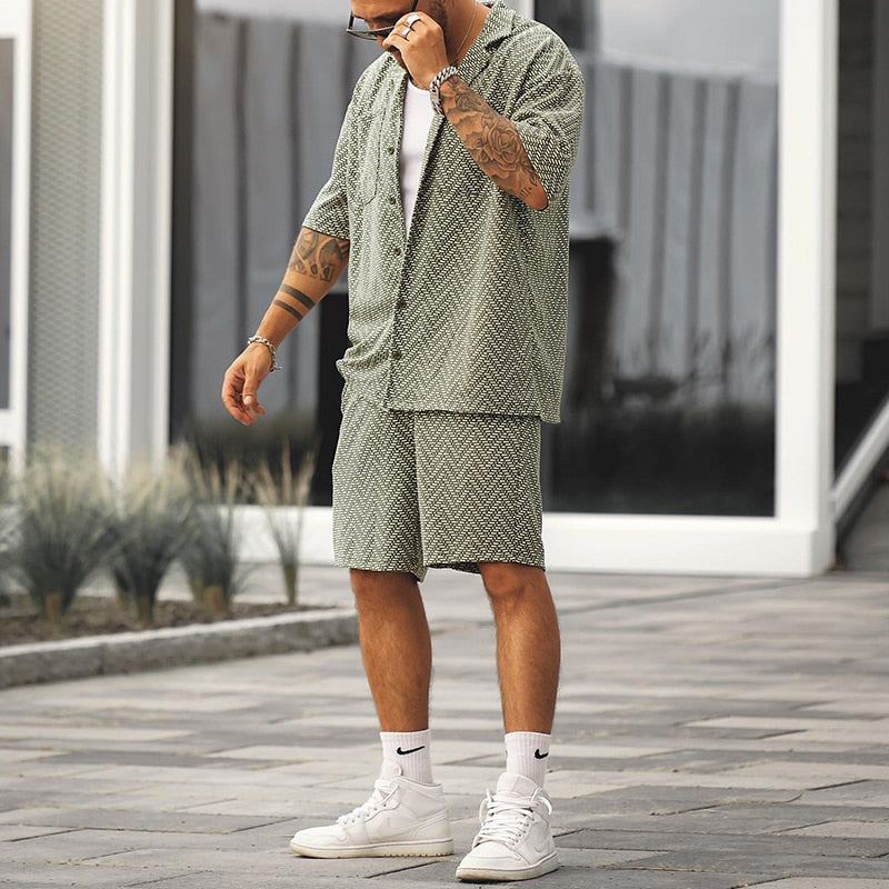 Xander - Vintage Summer Set Men [Shirt+Shorts]