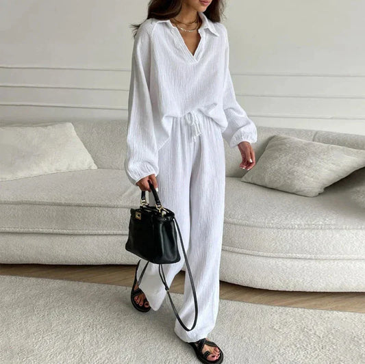 Arbitra - Loose casual top and pants two piece set