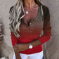 NellaShirt Ombre Long Sleeve Pullover for Women
