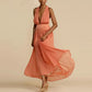 Niamh - Deep V-Neckline Maxi Dress