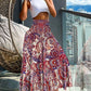 Emmeline - High waist elastic A-line skirt with large swing and long skirt