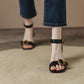 PALOMA | BUCKLE STRAP BLOCK SANDALS