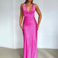 Sleeveless Women's Maxi Dress with Deep V-Neck for Summer