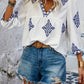Amalia - Women's blouse with retro print