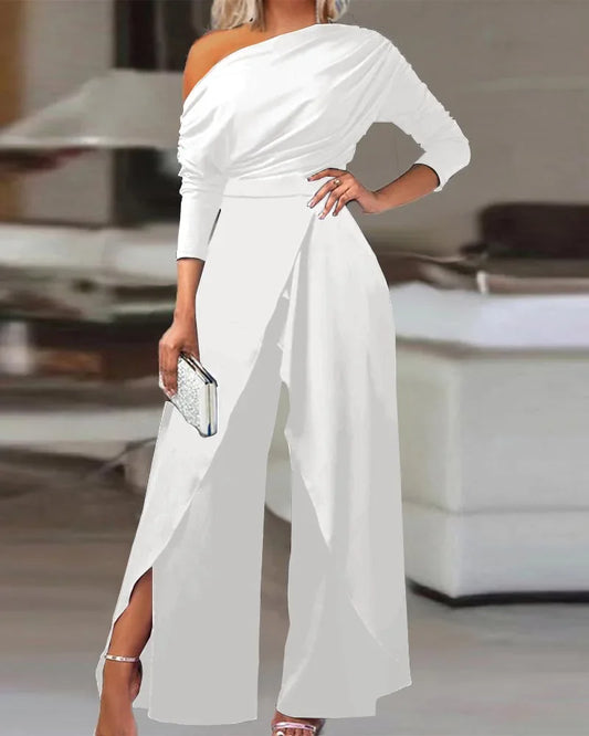 Wendy - New fashionable, simple, elegant jumpsuit with wide legs