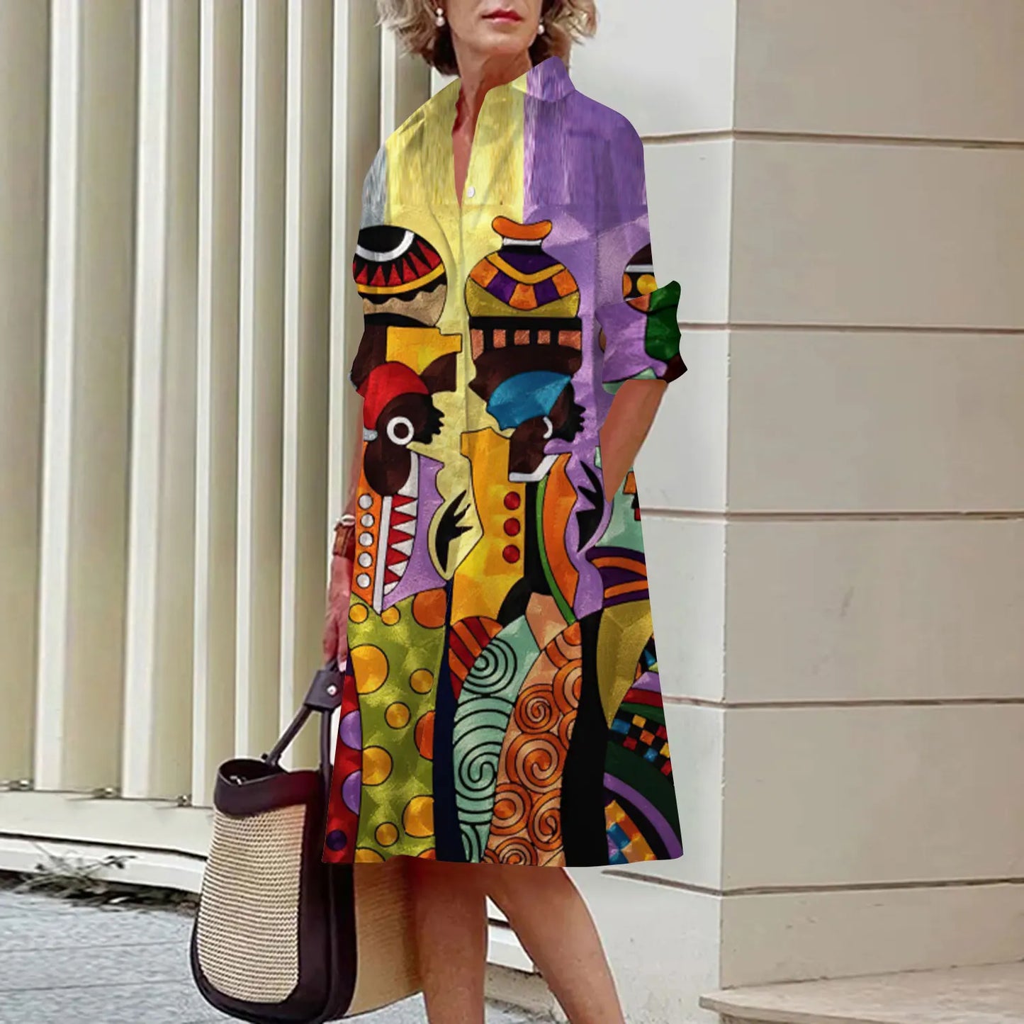 Deline - Printed shirt dresses