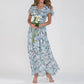 Victoria - Long summer dress with floral pattern