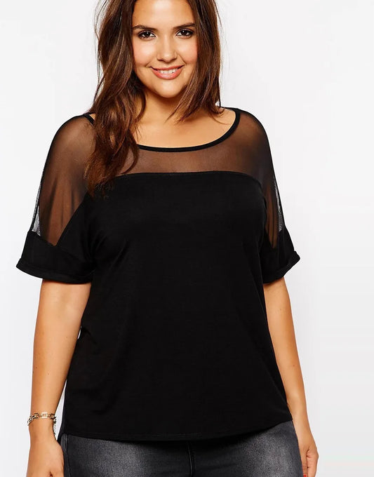 Plus Size Mesh Top for Summer 2025