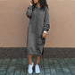 Nita - Long dress with hood