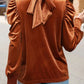 Matilde | Women's puff sleeve - turtleneck blouse