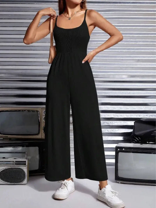 Aurelia - Sleeveless jumpsuit with wide legs