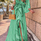 Eula -Elegant printed beach dress