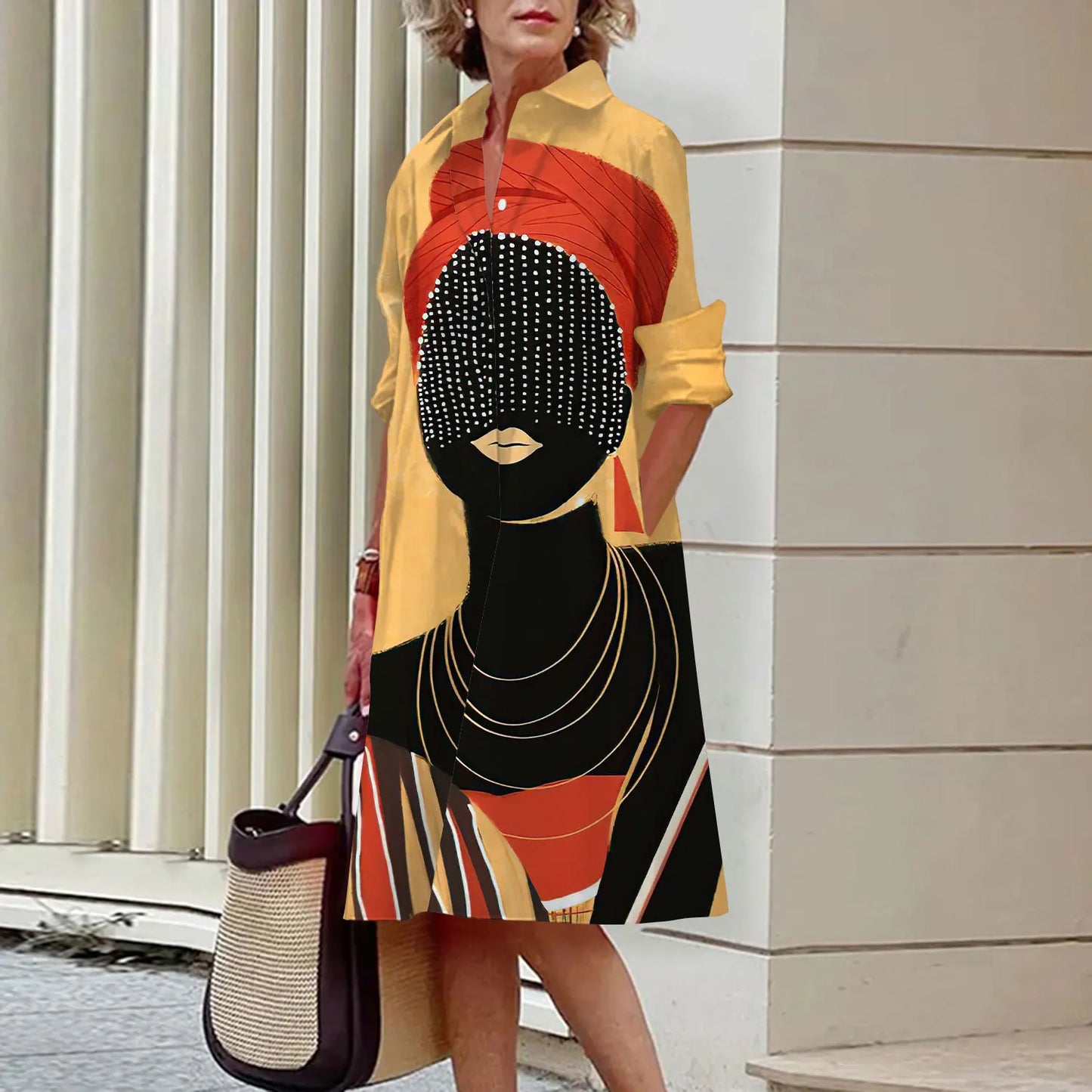 Deline - Printed shirt dresses