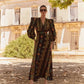 Apricity - Vintage A-line skirt set with floral pattern