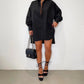 Anita - Plain casual shirt dress with buttons
