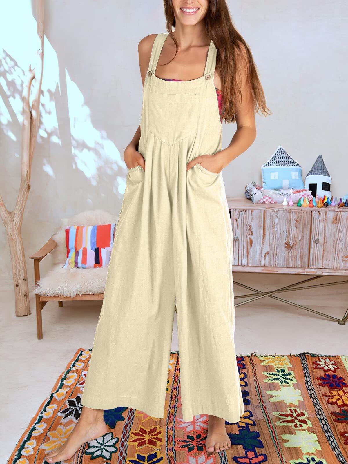 BEATRIZ - Sleeveless jumpsuit for women