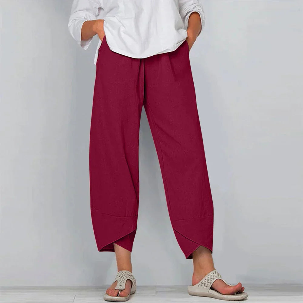 Sadie - Women's Cotton Linen Trousers