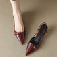 EVALYN | SLINGBACK PATENT HEELS
