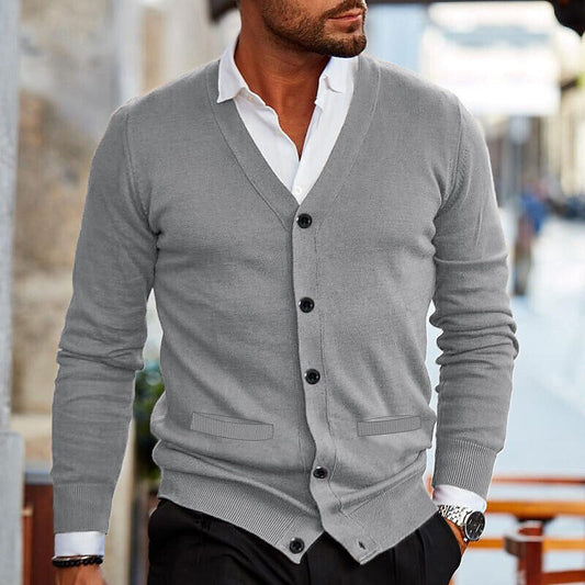 Stefan Vest - Casual cardigan for men
