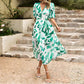 Serena - V-neck dress with floral pattern