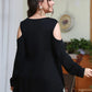 Oversized cold shoulder T-Shirt for Summer 2025