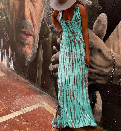 Benilda - Sexy sleeveless bohemian fashion with open back