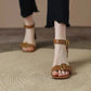 PALOMA | BUCKLE STRAP BLOCK SANDALS