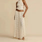 Lenora - Stylish set consisting of a backless top and maxi skirt
