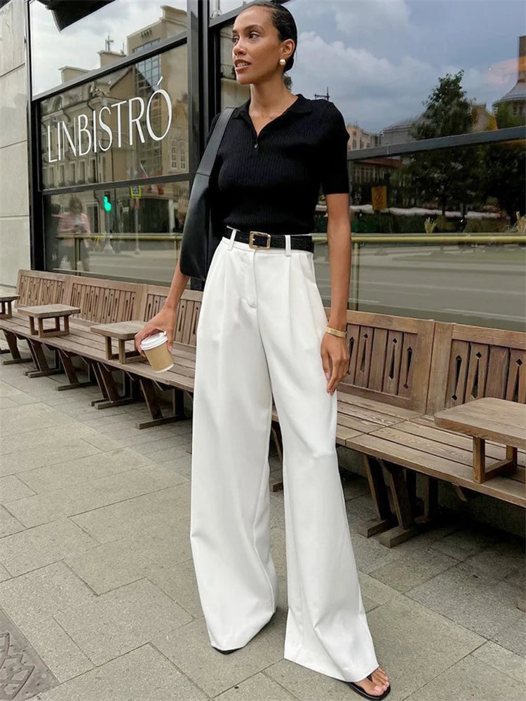 Olivia | White chino pants