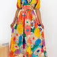 Anna - Dress with puff sleeves and floral print