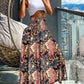 Emmeline - High waist elastic A-line skirt with large swing and long skirt
